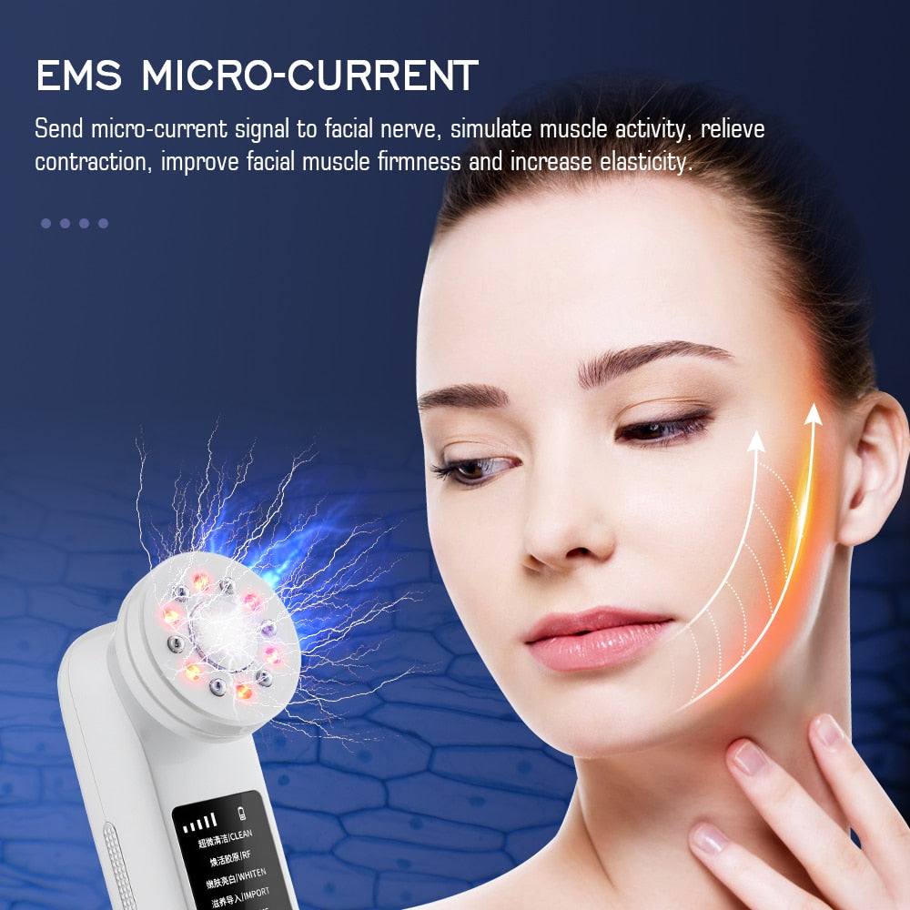 4 in 1 Facial Massager Mesotherapy Radiofrequency