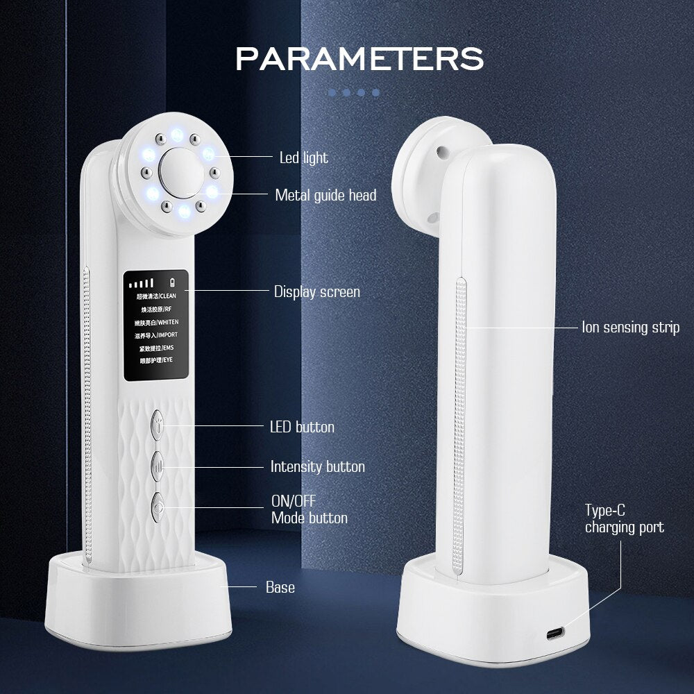 4 in 1 Facial Massager Mesotherapy Radiofrequency