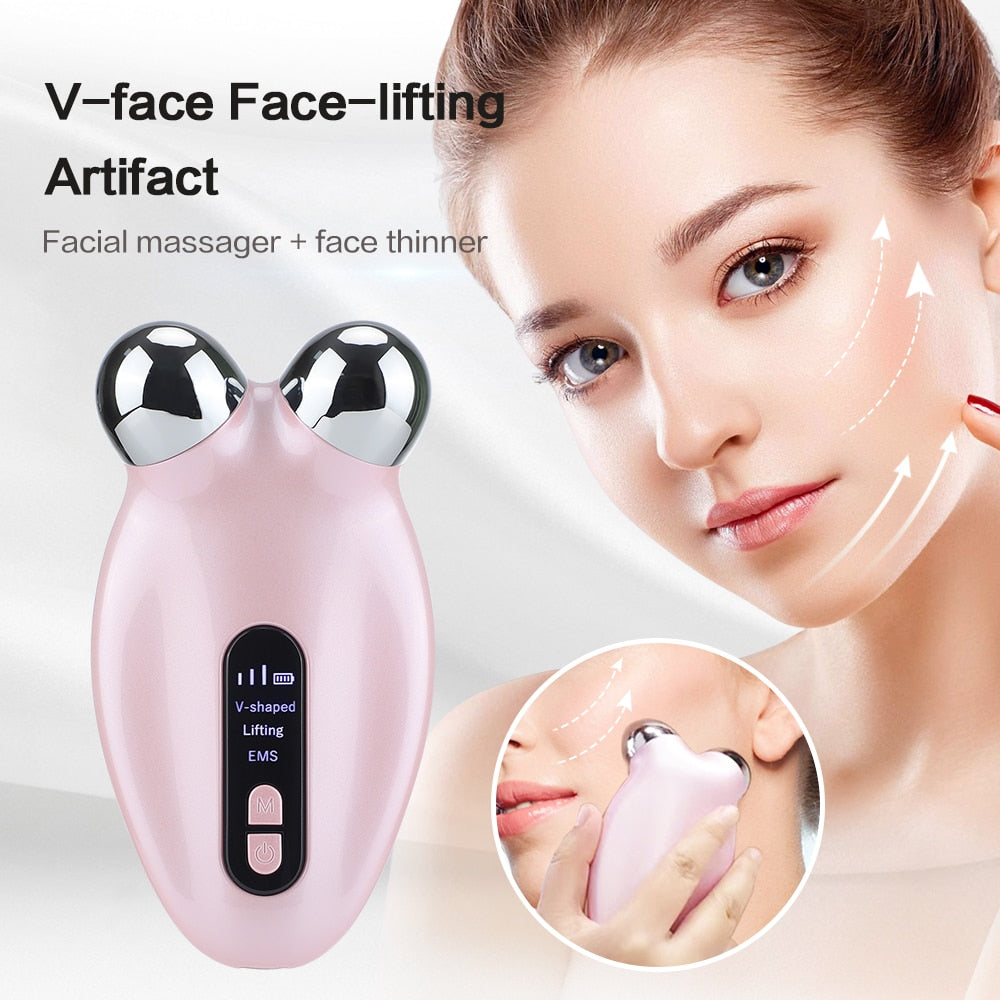 EMS Face Lifting Microcurrent Roller Massager